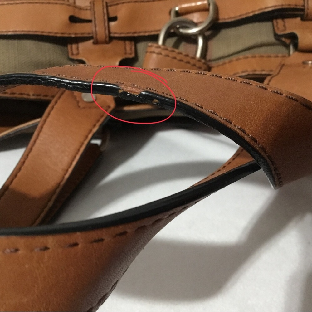 Authentic BURBERRY Canvas Tote Brown Bag (No strap) - Picture 8 of 16